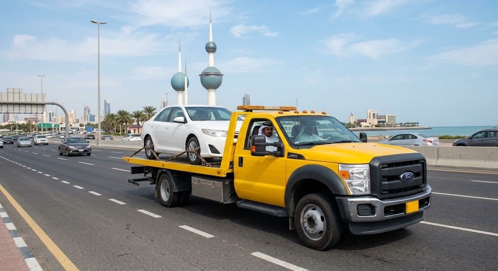 ونش مبارك الكبير بالكويت لتقديم أفضل خدمات سحب ونقل السيارات باحترافية وسرعة عالية